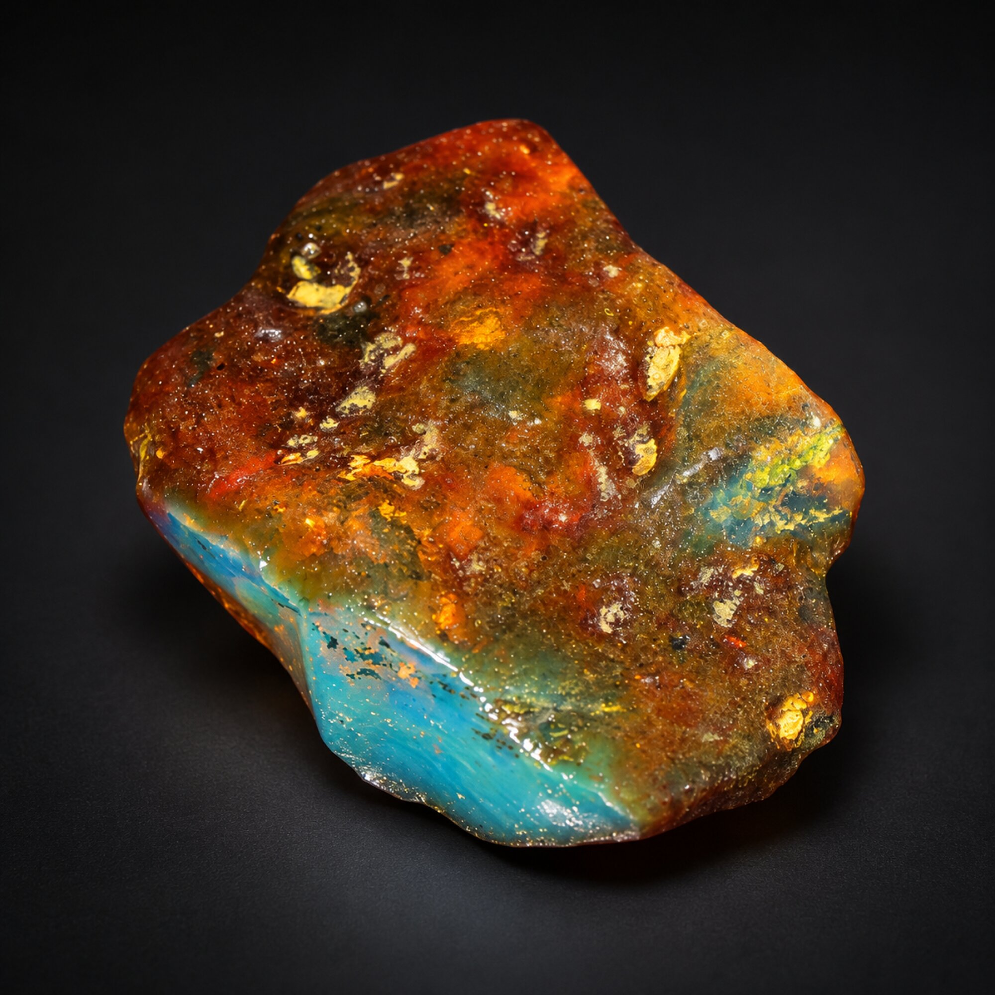 Authentic sky blue rough specimen Dominican amber 11.9g – photo 10