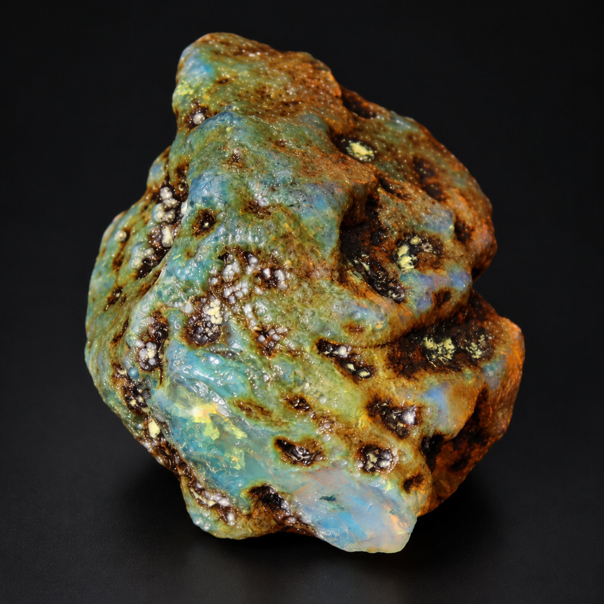 Earth mined green blue rough specimen Dominican amber 24g – photo 5