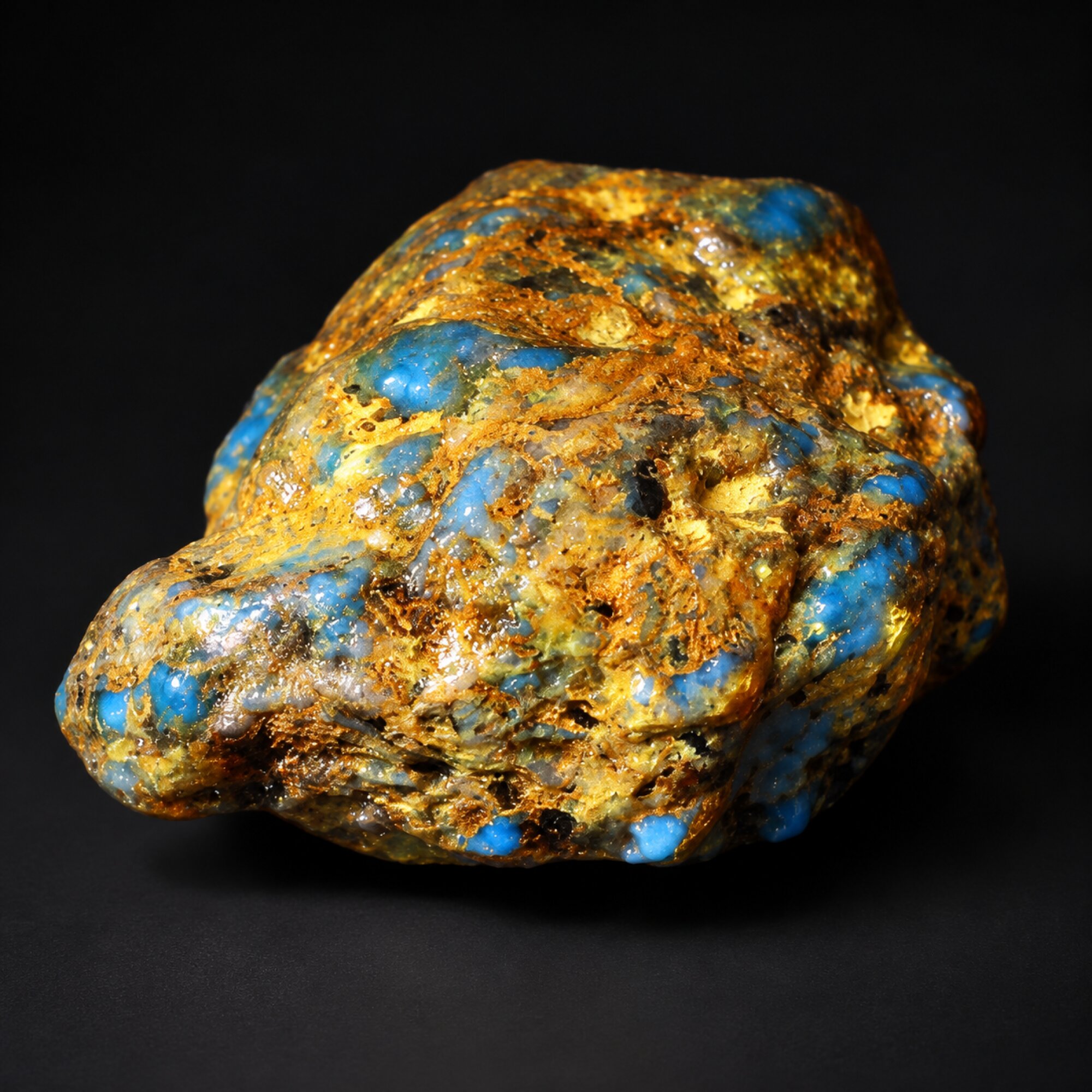 Earth mined sky blue rough specimen Dominican amber 7.2g – photo 12