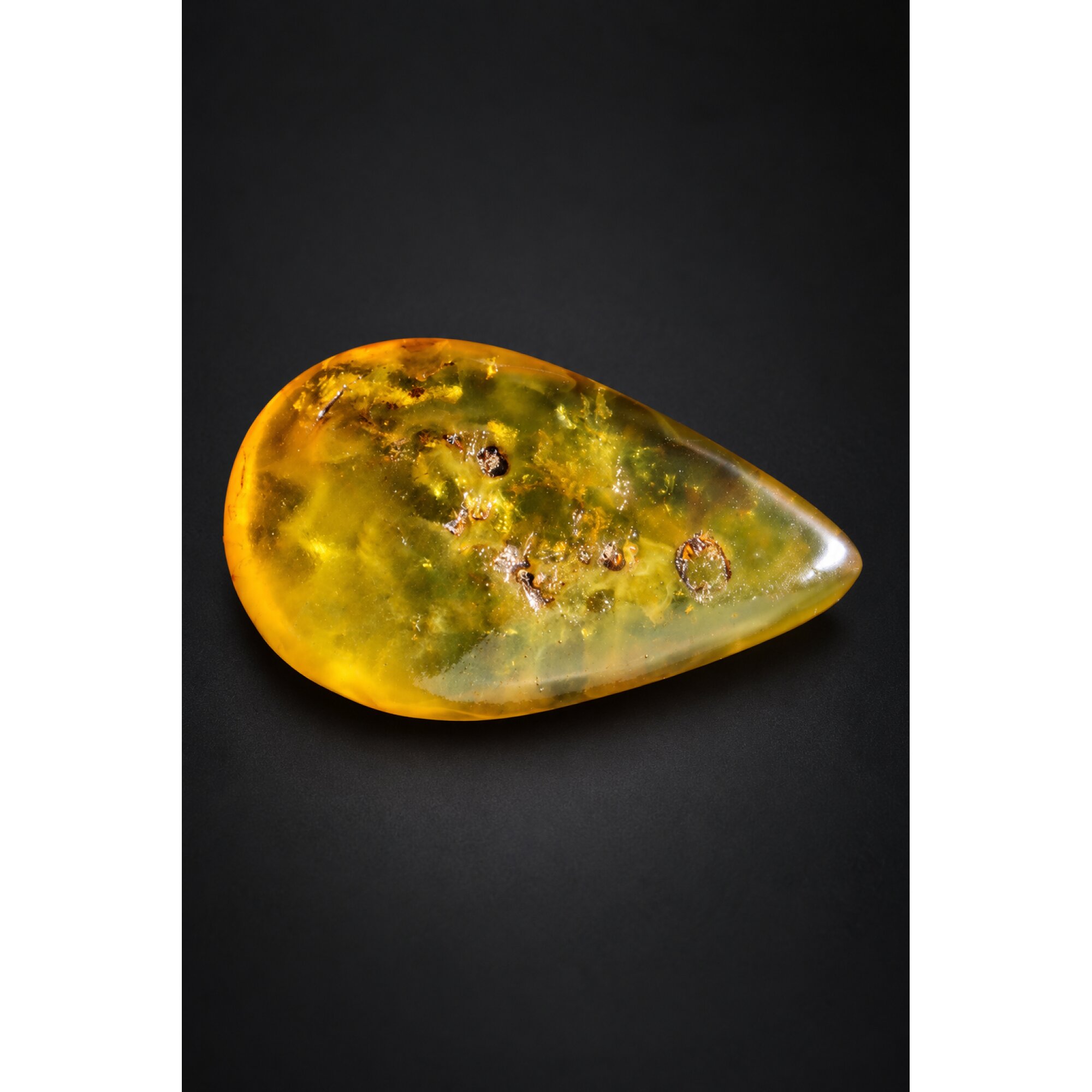 Authentic orange yellow polished Dominican amber 1.7g – photo 4