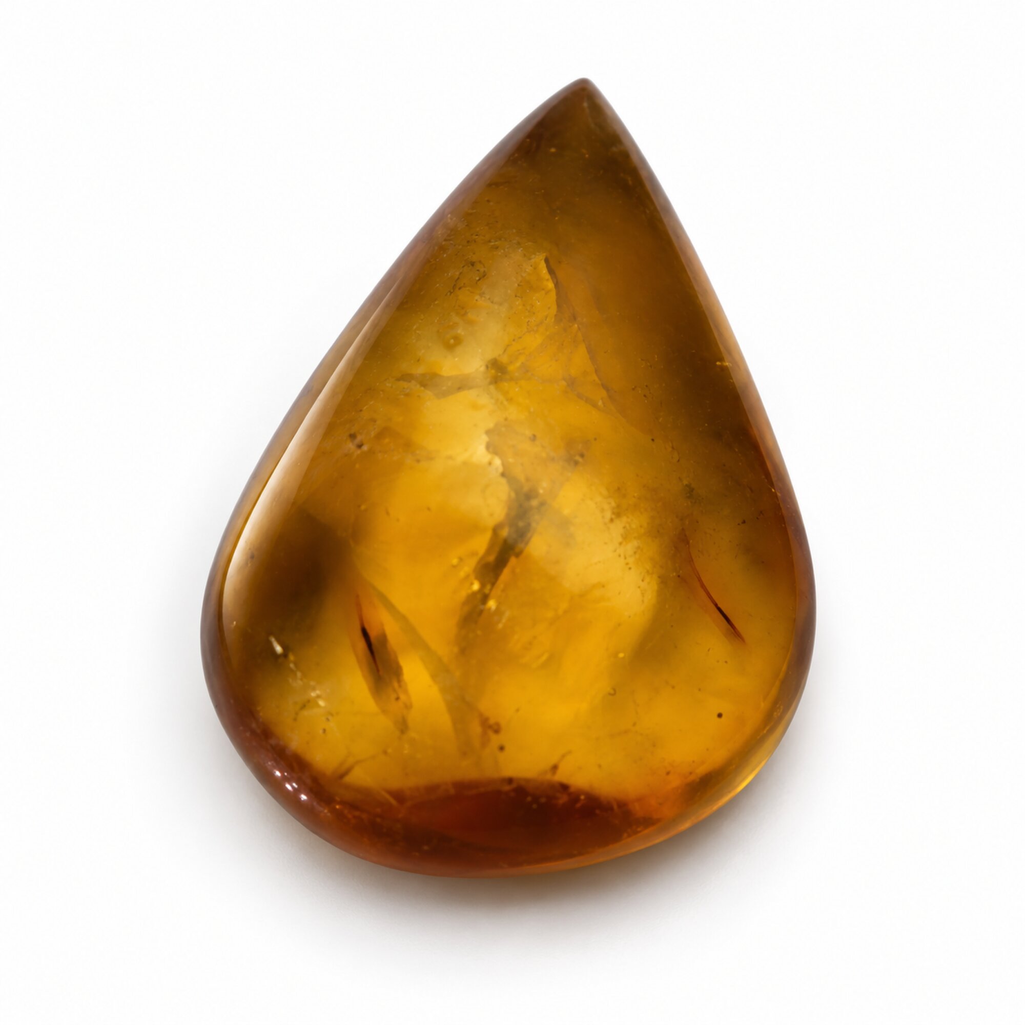 Earth crafted blue green polished Dominican amber – photo 3