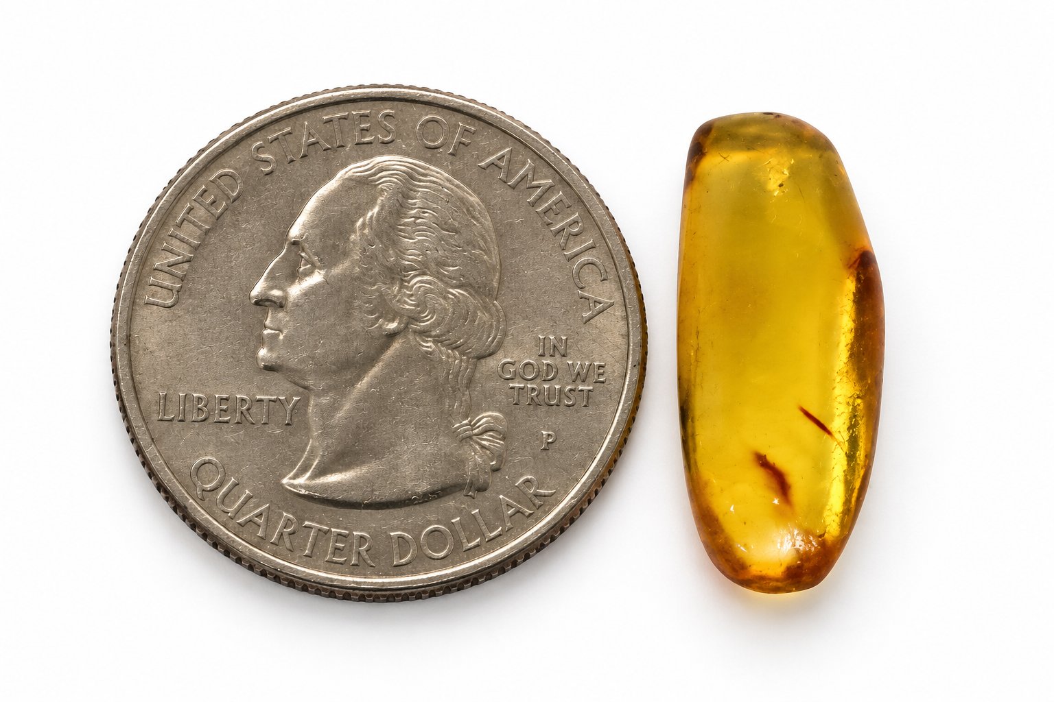 Genuine deep blue polished Dominican amber – photo 6