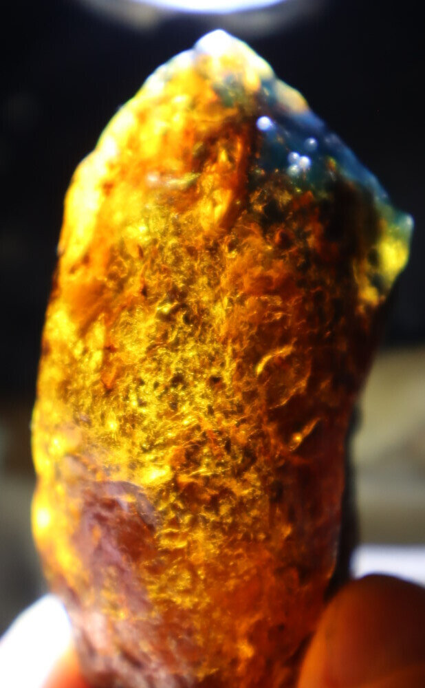 Charming Design Natural Dominican Clear Green Blue Amber Rough Specimen 70mm 36. – photo 7