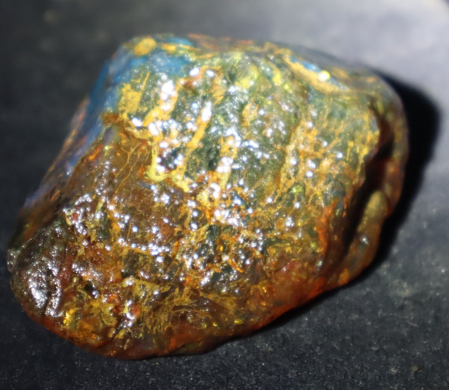 Outstanding Natural Dominican Clear Sky Blue Amber Rough Specimen 45mm 21g – photo 6