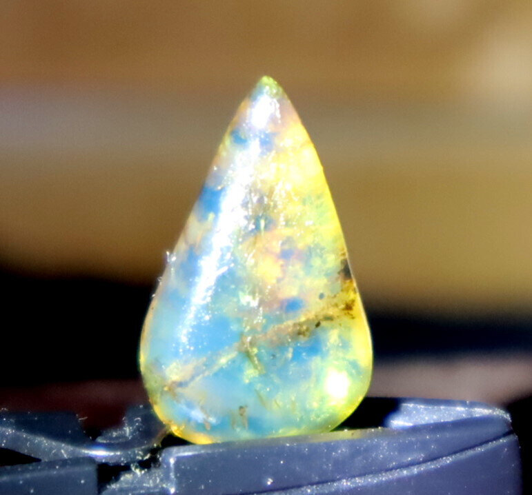 Dominican Clear Light Blue Amber Polished Stone 19mm FREE DRILLING – photo 11