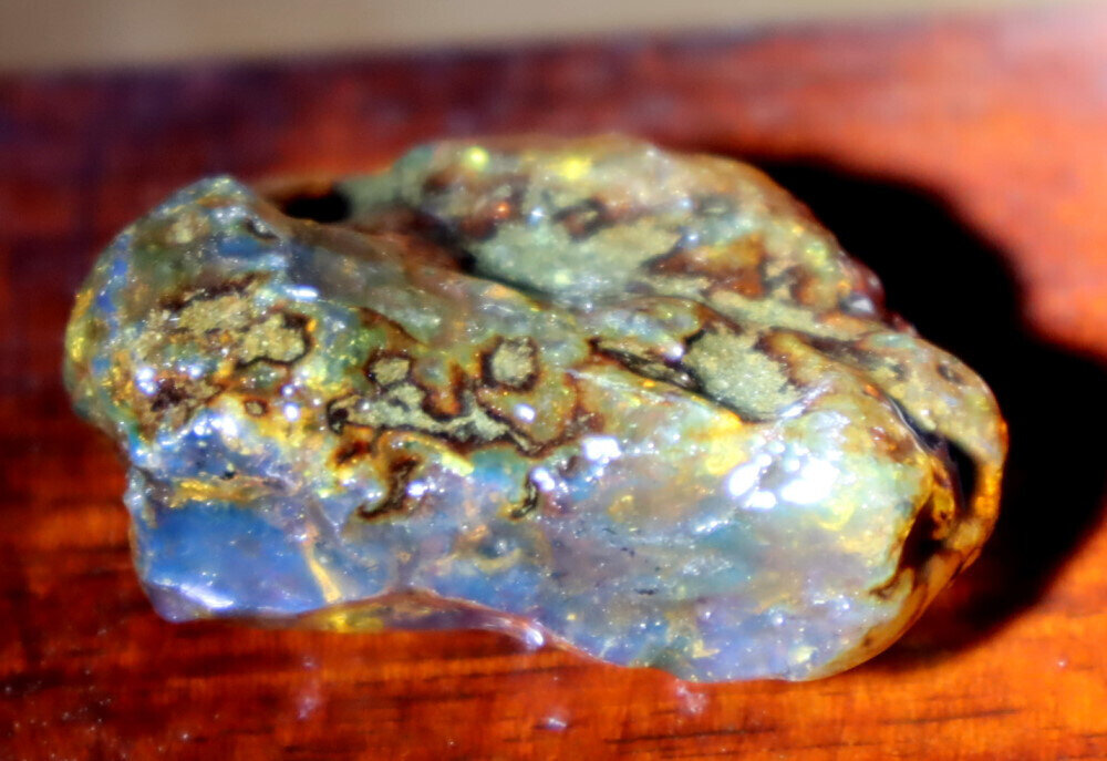 Lovely Natural Dominican Crystal Clear Sky Blue Amber Rough Specimen 40mm 10.5g – photo 3