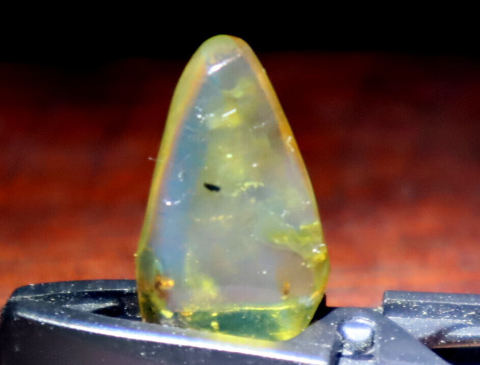 Lovely Natural Dominican Clear Sky Blue Amber Polished Stone 20mm free drill – photo 6