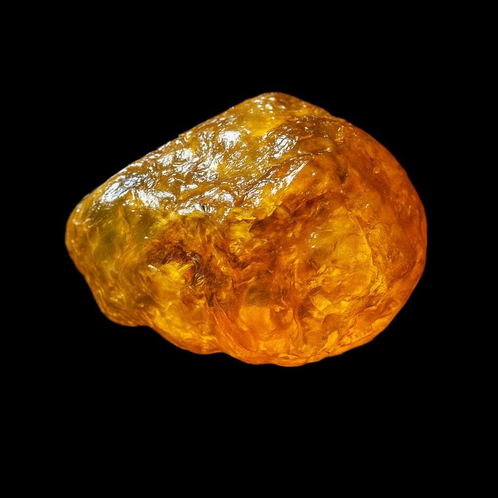 Quality Artisan Orange Yellow Dominican Amber Rough Specimen Chunk 45mm 18.4g – photo 6