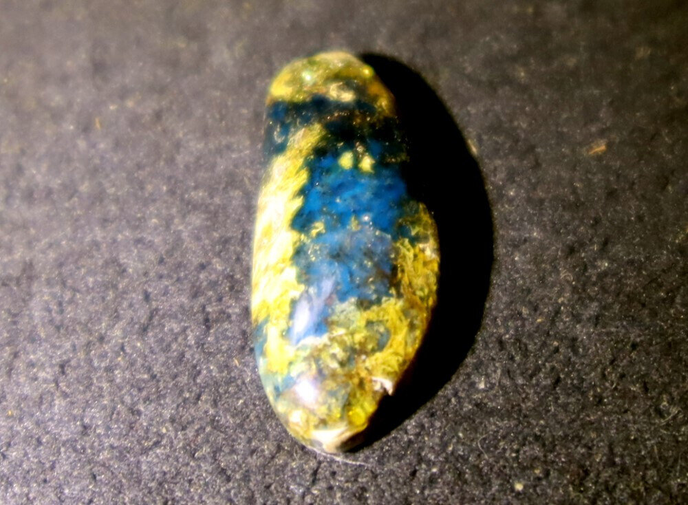 Translucent Dominican Blue Amber Polished Stone 24mm free drilling – photo 7