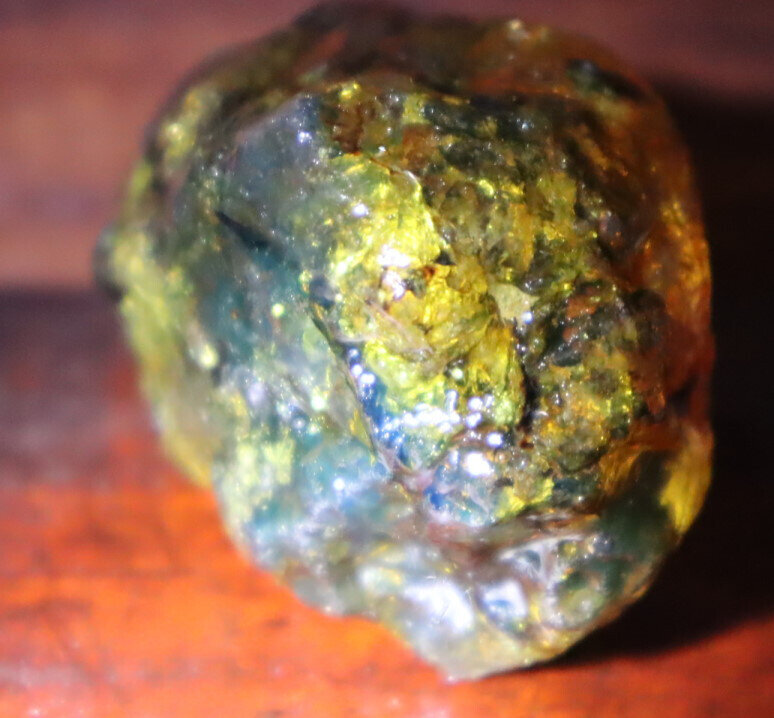 Beautiful Natural Dominican Clear Light Blue Green Amber Rough Specimen 52mm 44g – photo 10