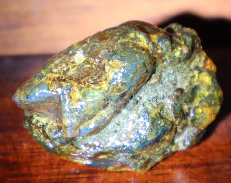 Beautiful Natural Dominican Translucent Green Blue Amber Rough Specimen 47mm 19g – photo 3