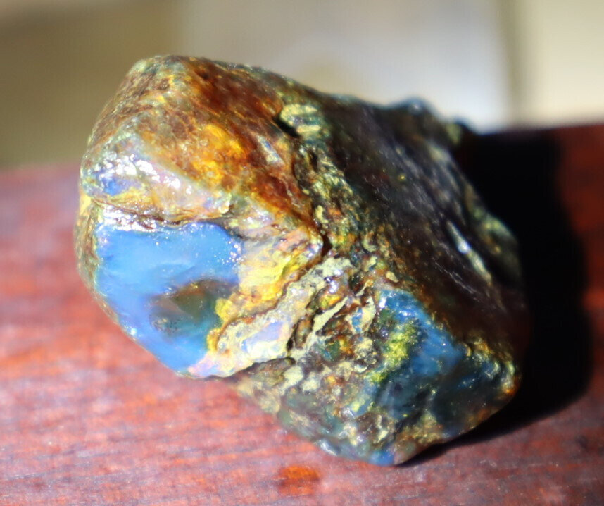 Beautiful Natural Dominican Clear Sky Blue Amber Rough Specimen 48mm 17.2g – photo 4