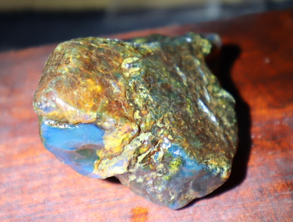 Beautiful Natural Dominican Clear Sky Blue Amber Rough Specimen 48mm 17.2g – photo 6
