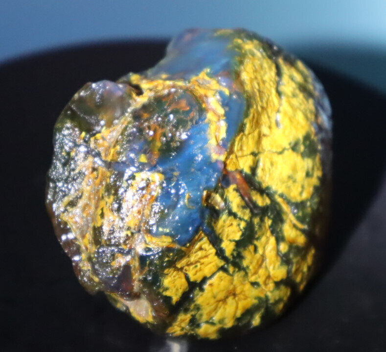 Charming Design Nat. Dominican Clear Blue Green Amber Rough Specimen 61mm 46.5g – photo 8