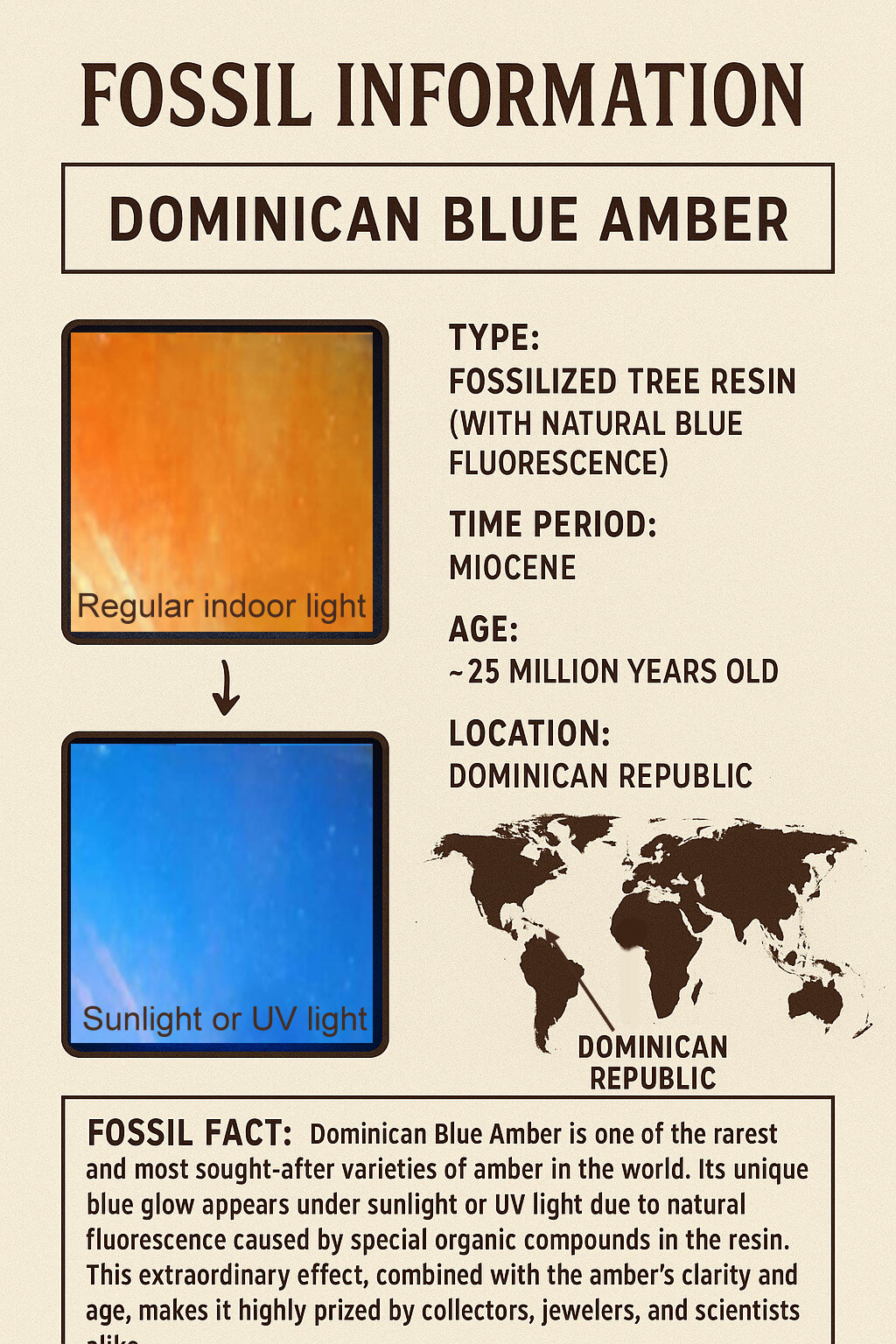 Impressive Natural Dominican Clear Light Blue Amber Rough Specimen 67mm 48.9g – photo 2