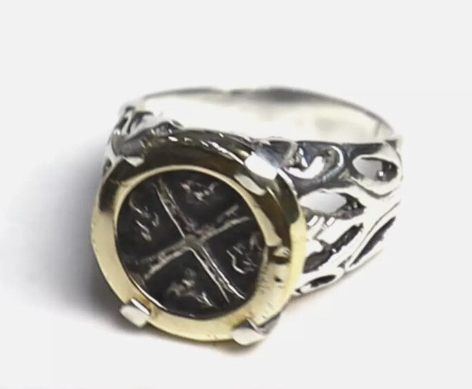 ATOCHA SPAIN COLONIAL PIRATE Shipwreck COIN solid .925 SILVER RING free resize – photo 2