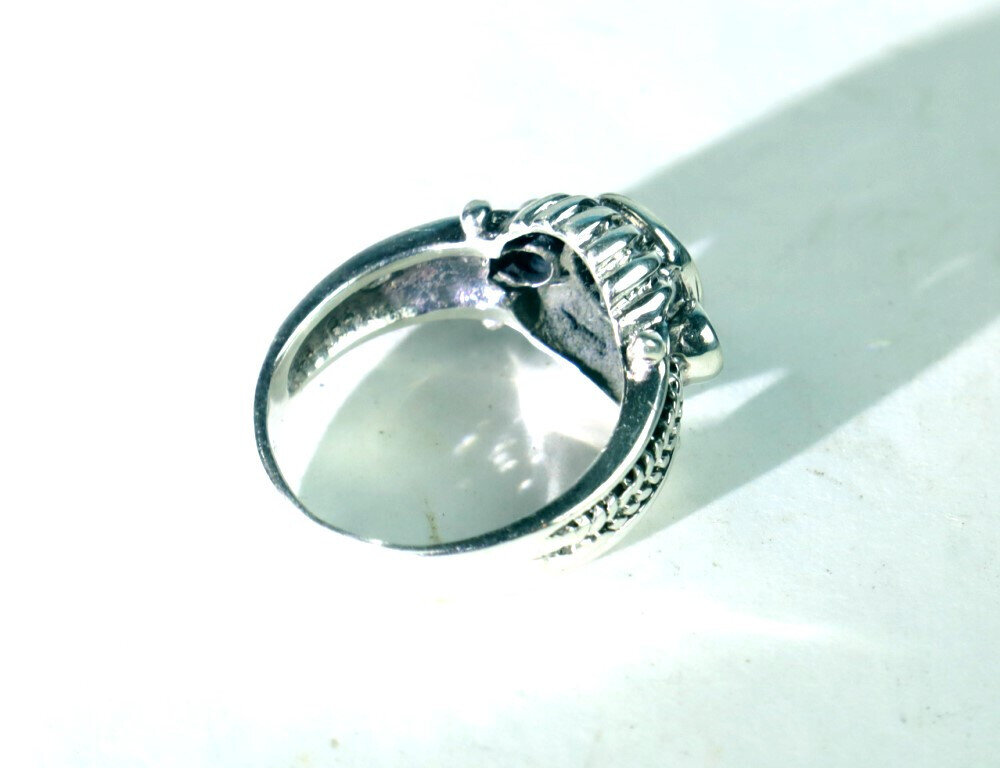 Impressive Clear Faceted Cubic Zirconia .925 Sterling Silver Ring #8 – photo 10