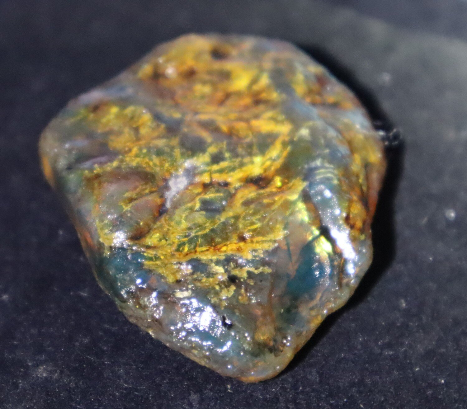 Natural Dominican Blue Green Amber Rough Specimen 60mm 20.5g Clear – photo 8