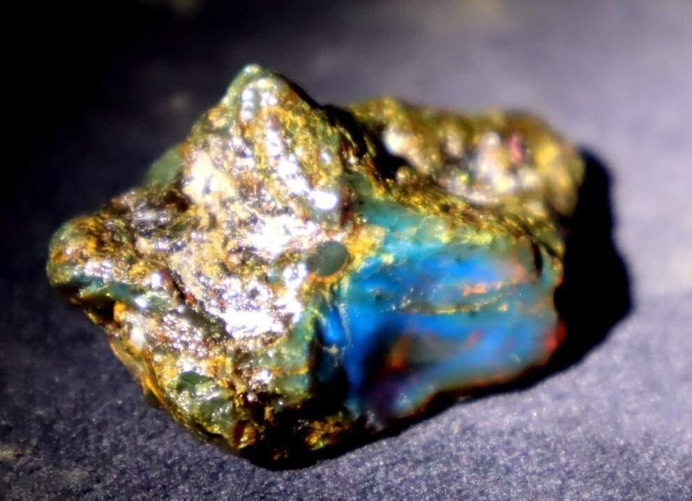 Exquisite Natural Dominican Clear Sky Blue Amber Rough Specimen 48mm 10g – photo 4