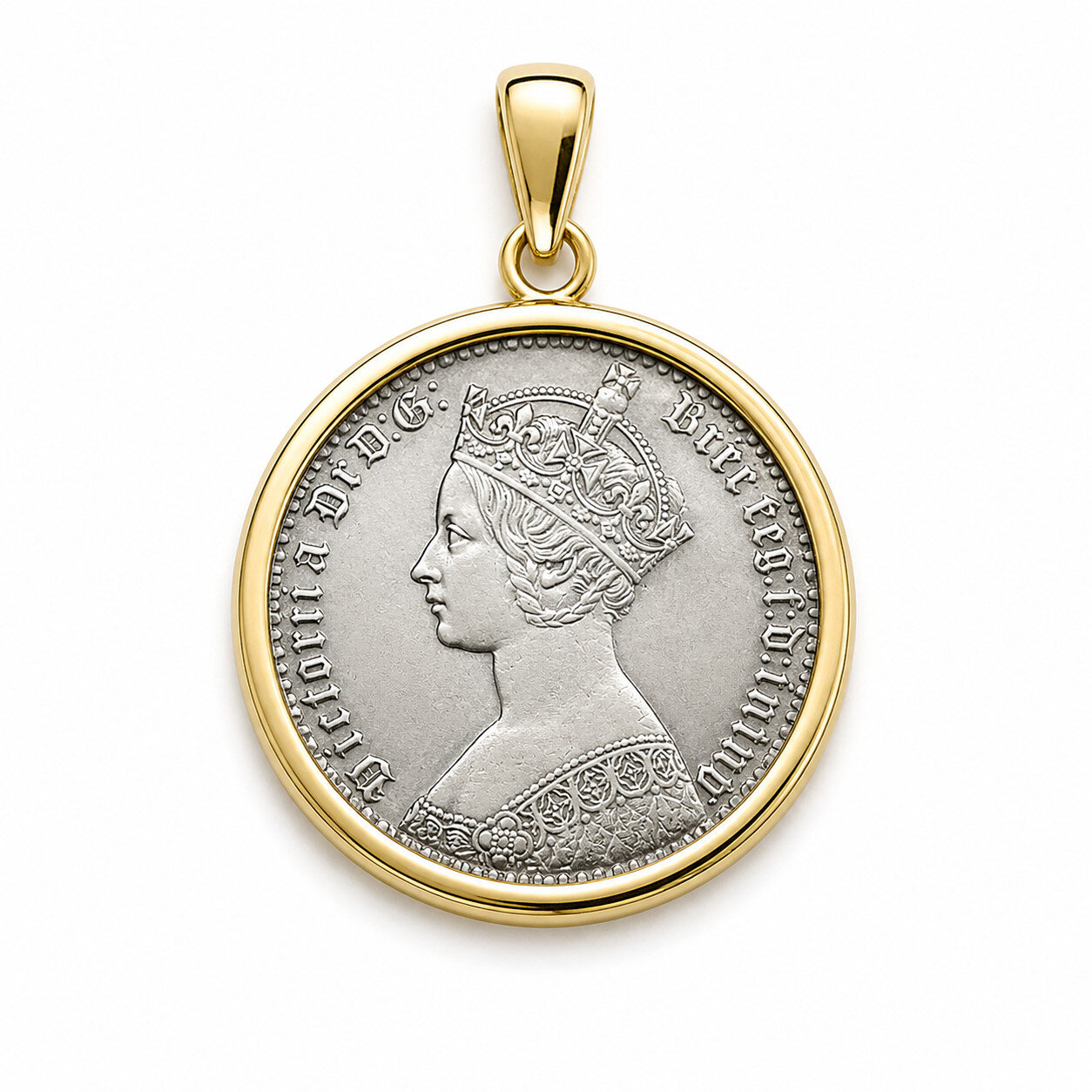 1926-2022 England UK Queen Elizabeth Antique Silver Coins Medal Pendant 1.5inch