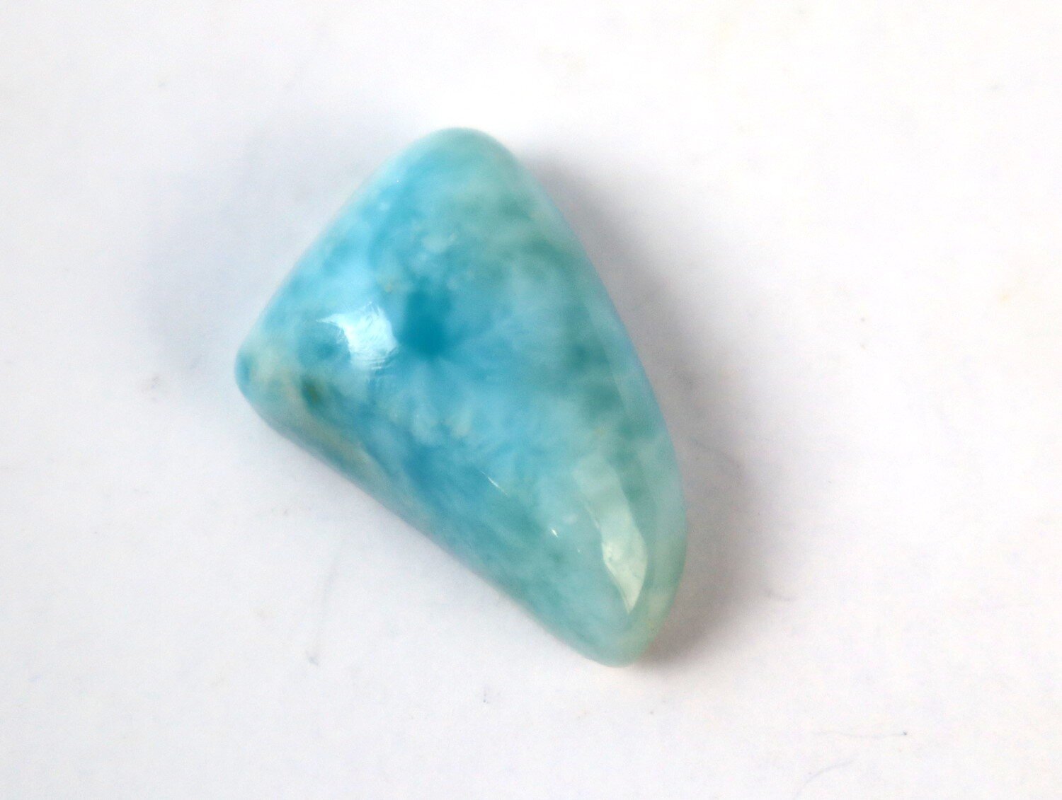 Excellent Natural Sky Blue Larimar Cabochon 23mm – photo 7