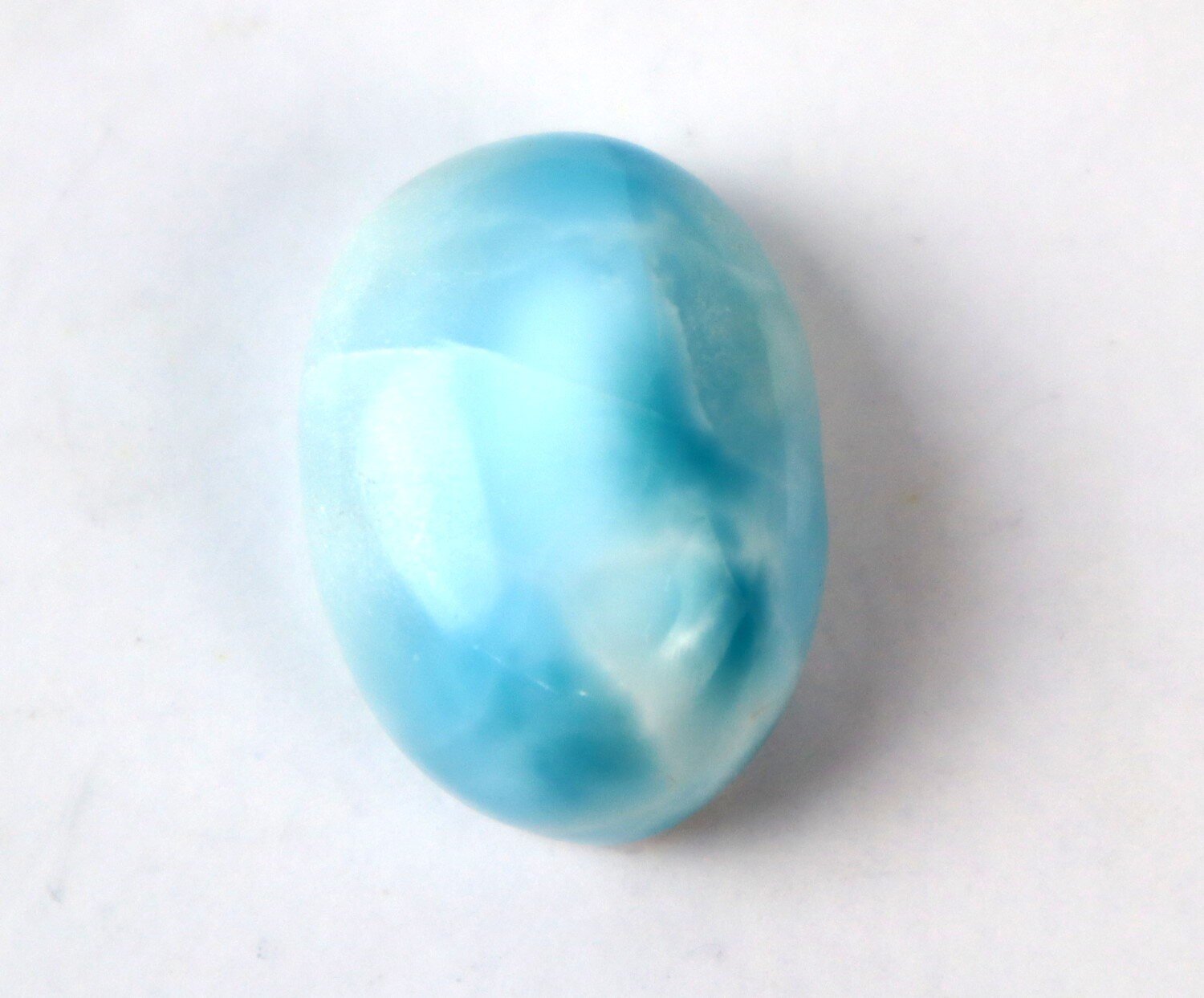 Exquisite Natural Sky Blue Larimar Oval Cabochon 26mm – photo 11
