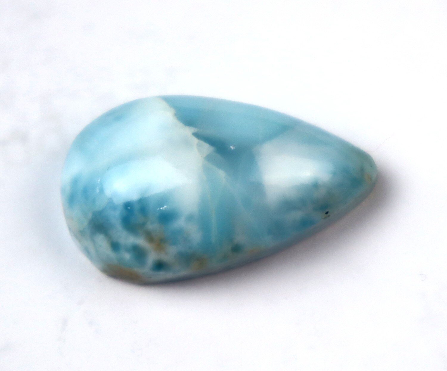 Lovely Natural Sky Blue Larimar Cabochon 25mm – photo 4