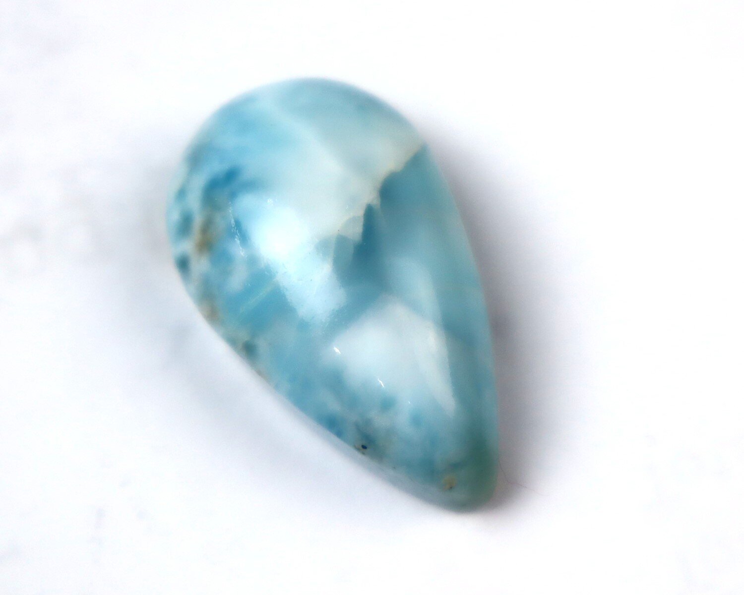 Lovely Natural Sky Blue Larimar Cabochon 25mm – photo 5